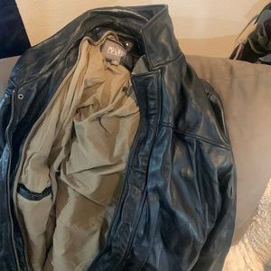 Leather coat like new…